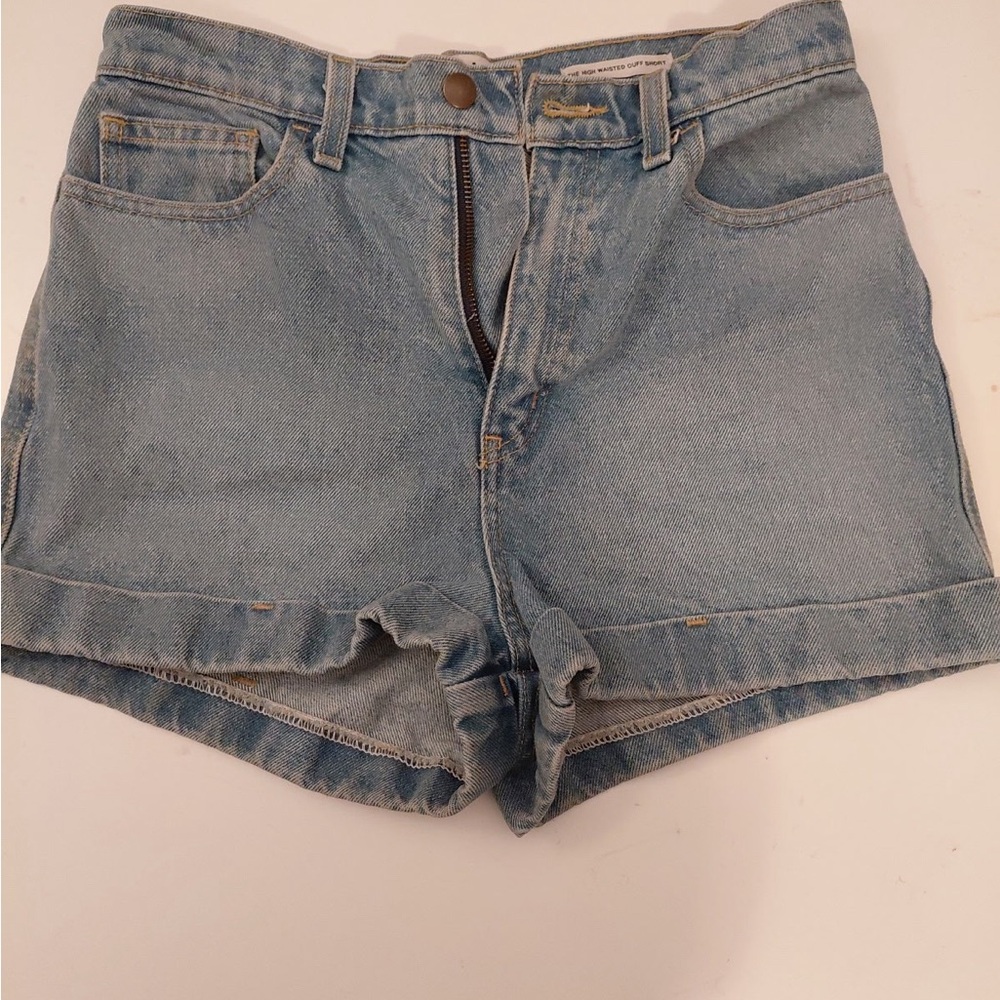 American Apparel Light Blue Jean Shorts